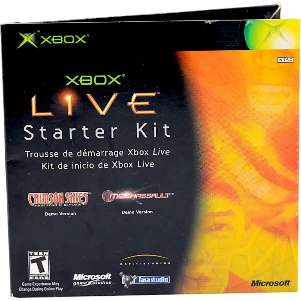 Microsoft Xbox Live Starter Kit Disc w/ Crimson Skies & MechAssault Demos